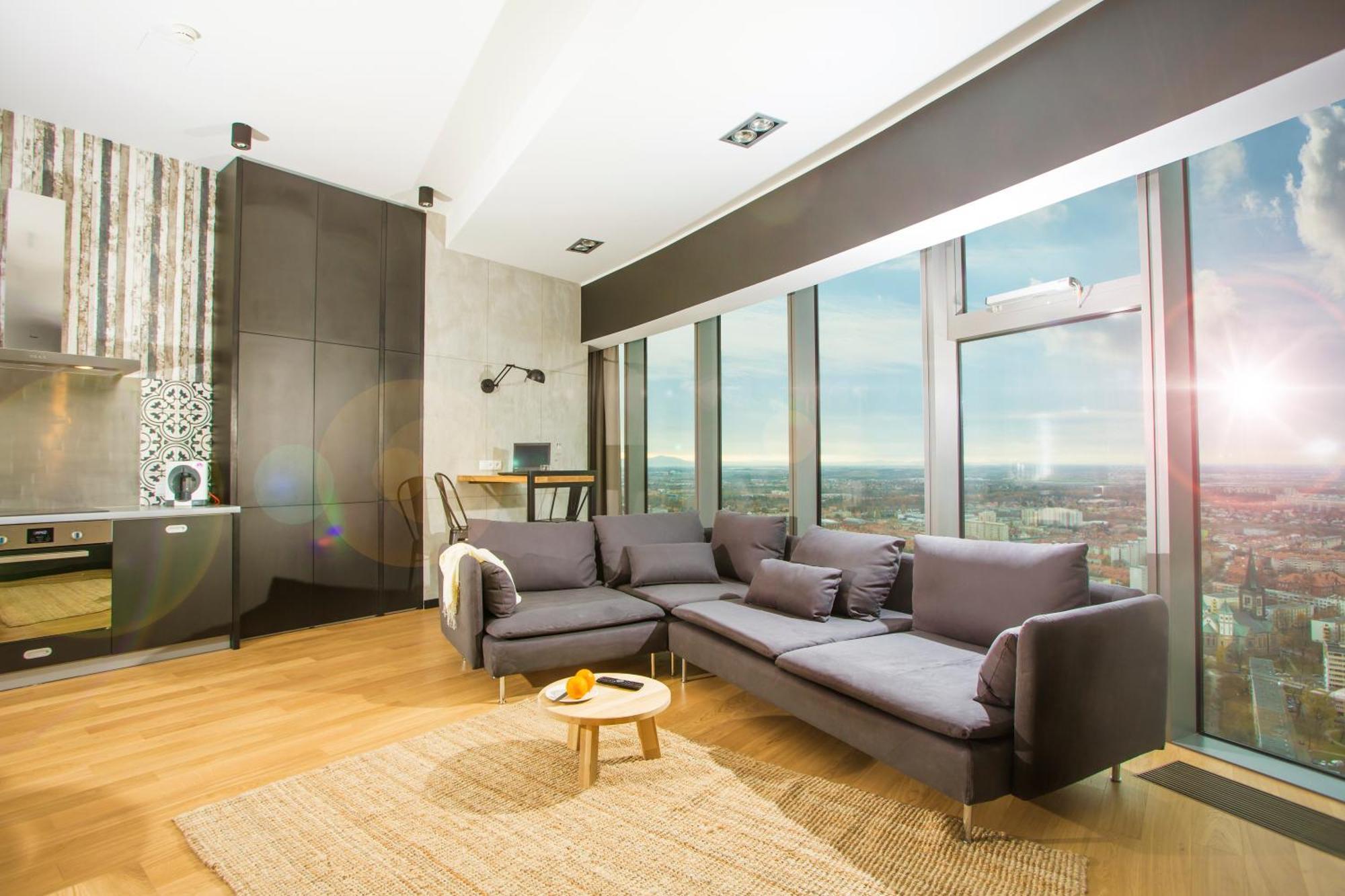 Apartamenty Sky Tower Вроцлав Екстериор снимка