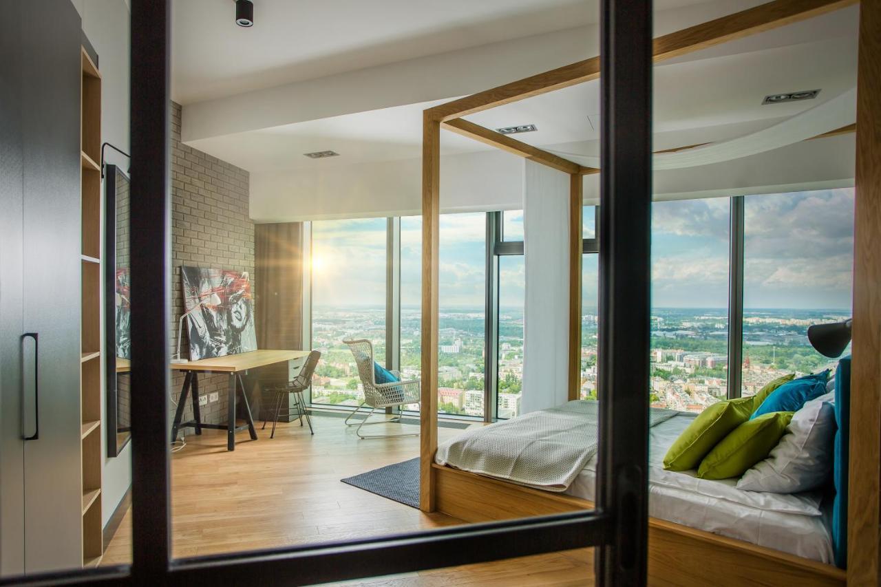 Apartamenty Sky Tower Вроцлав Екстериор снимка